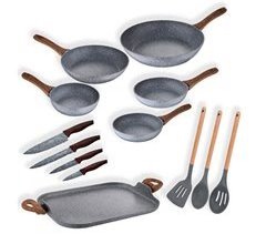 Pack 6 frigideiras + utensílios de cozinha