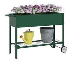 Horta Vertical Elevada Metal e PP Outsunny