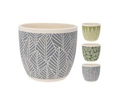 Vaso de cerâmica HOJAS sortido