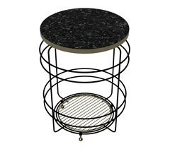 Mesa de apoio metálica Padasjoki [en.casa]