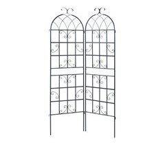 Conjunto de 2 treliças de jardim Barrea aço [casa.pro]