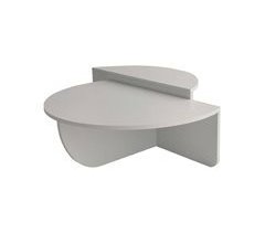 Mesa de centro com efeito madeira 90x90