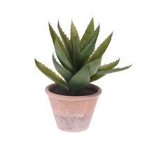 ALOE VERA artificial em vaso cor terracota