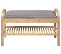Sapateira de bambu MARCO 90x33x50cm
