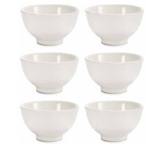 Conjunto de 6 porcelanas redondas multiusos coleção VESSIA