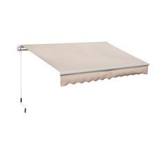 Toldo Manual Tecido poliéster, alumínio e ferro 295x200