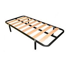 Base de cama em tubo de aço mm com reforço central