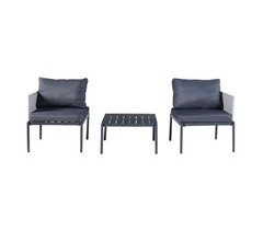 Conjunto de mobiliário de jardim Accettura 3 pcs [casa.pro]