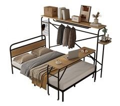 Cama juvenile de mdf e metal