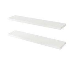 Conjunto de 2 prateleiras flutuantes Stranda MDF/metal 100