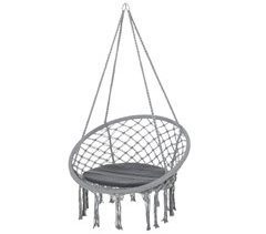 Cadeira Suspensa Polyester-cotton Blend Fiber, Steel Outsunny