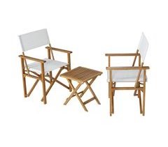 Conjunto de mobiliário de jardim Capistrello 3 pcs. [casa.pro]