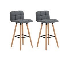 Conjunto de 2 bancos com encosto FST50-DGx2 SoBuy