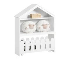 Estante para crianças com 1 gaveta móvel KMB52-W SoBuy