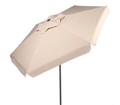 Aktive Guarda-sol de jardim grande hexagonal basculante marfim 230 cm UV50