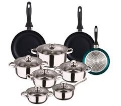 Conjunto de panelas Well Home de 12 peças + 3 panelas