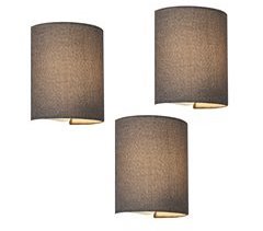 Conjunto de 3 candeeiros de parede Brüssel modernos [lux.pro].