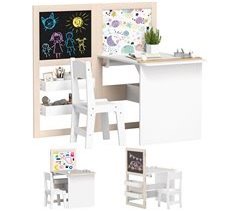 Conjunto de Mesa e Cadeira para Crianças MDF AIYAPLAY