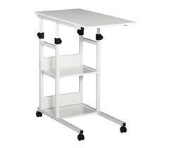 Mesa Lateral Móvel Aglomerado, Metal HOMCOM 80x40