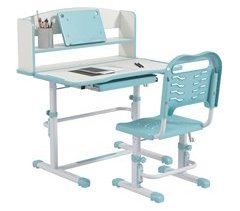 Conjunto de Secretária e Cadeira PP, MDF e Metal ZONEKIZ 54x80