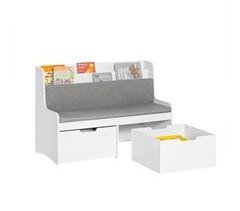 Estantes com almofada de assento Banco infantil SoBuy KMB66-W