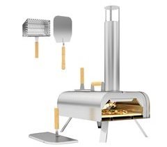 Mini Forno de Pizza Aço Inoxidável Outsunny