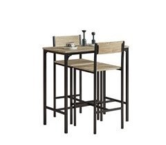 Conjunto de mesa alta e 2 bancos OGT03-N SoBuy 89x45