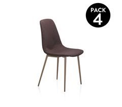  Conjunto de 4 cadeiras de jantar Cai