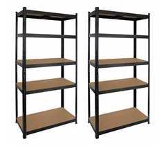 Pack 2 Prateleiras Modulares com 5 Prateleiras Ajustáveis ​​O91
