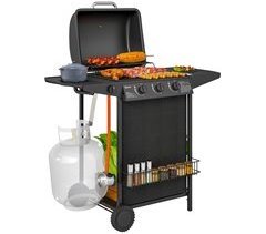 Barbecue a Gás Aço e ABS Outsunny