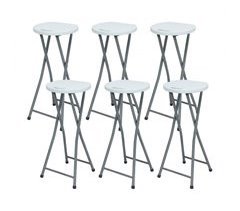 Pack 6 Bancos Altos Dobráveis ​​Thinia Home