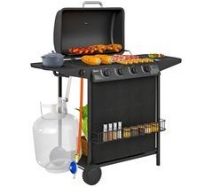 Barbecue a Carvão Aço e ABS Outsunny