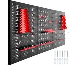painel perfurado para ferramentas