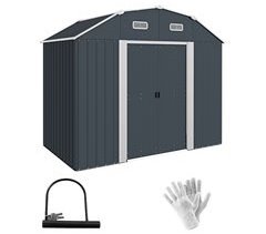Abrigo de Exterior Aço galvanizado Outsunny