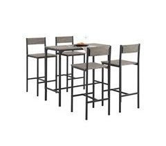 Conjunto de mesa de bar alta e 4 bancos OGT14-N SoBuy