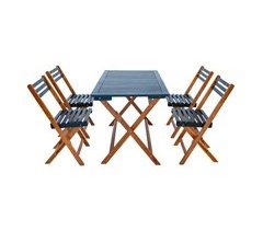 Conjunto de mobiliário de jardim Altamura de 5 peças [en.casa]