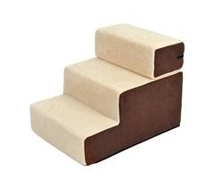 Escadas para animal de estimação Espuma, algodão e camurça PawHut