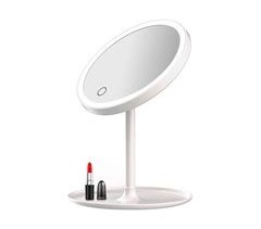 Espelho Well Home com luzes LED recarregáveis ​​e ajustáveis ​​e carregamento USB