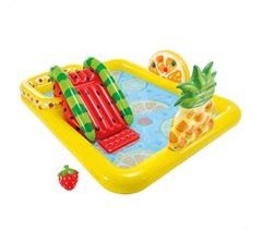 Centro de jogos de frutas com escorrega e pulverizador INTEX