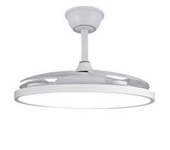Ventilador de teto com painel LED Slim motor DC ultrassilencioso