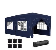Tenda Dobrável Metal e Tecido Oxford Outsunny