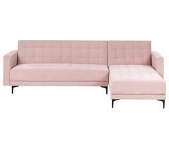 Beliani Sofá esquinero Terciopelo ABERDEEN