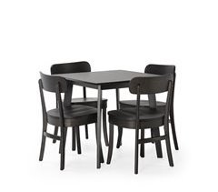 Conjunto de mesa e 4 cadeiras de jantar Nala 80x80