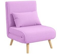 Sofá Cama Poliéster, Espuma e Metal HOMCOM, casa - sófas