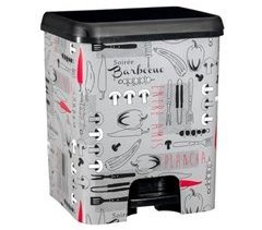 CASA COM-FORT | Cubo Basura com Pedal | Capacidade 52 litros
