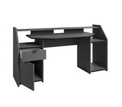 Mesa de jogos grande com gaveta e armário