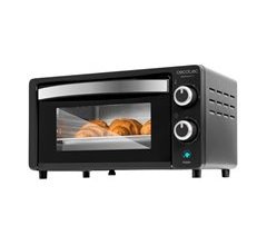 Cecotec Mini-forno elétrico multifunções, 10 litros de capacidade e porta com vidro duplo.