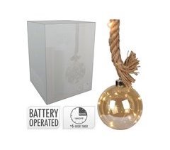 Bola de luz CARTER esfera dourada