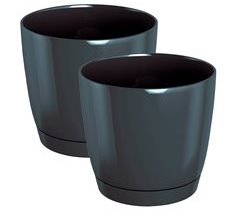 2x pote redondo de plástico coubi redondo P