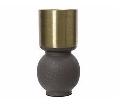 Floreira de ferro SUN em metal castanho